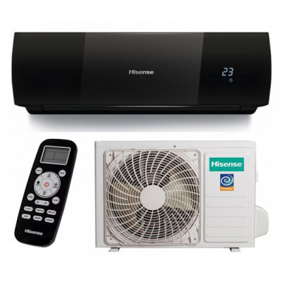 Настенный кондиционер черного цвета Hisense AS-11UR4SYDDEIB15